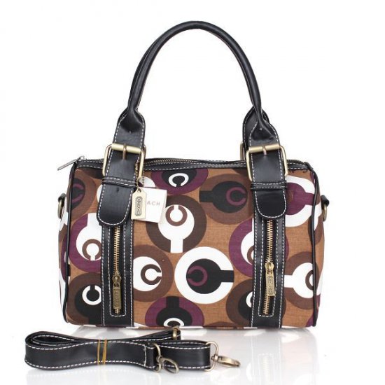 Coach Poppy In Signature Medium Coffee Luggage Bags CEA